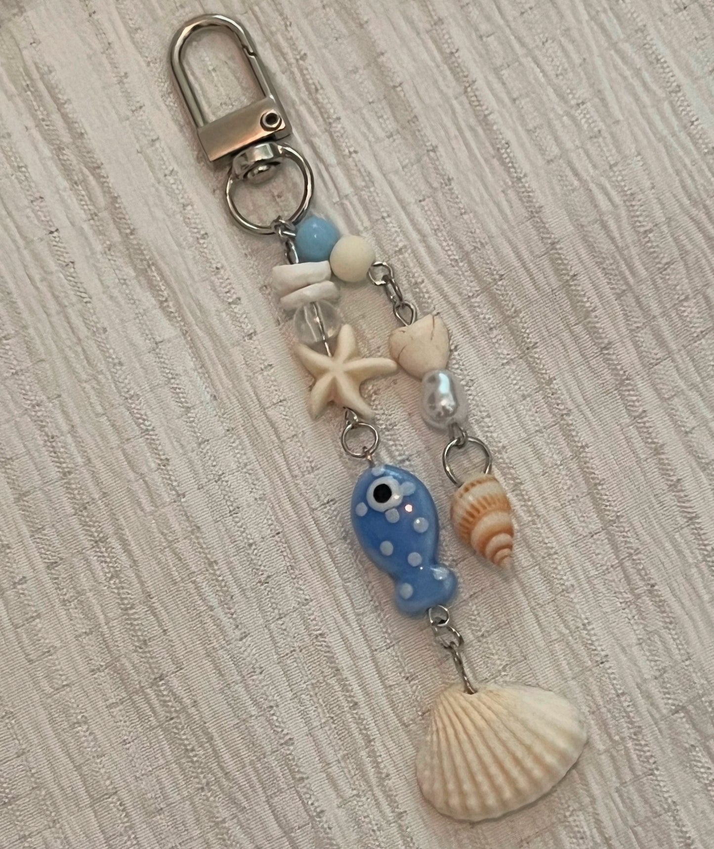 Blue Fish Bag Charm