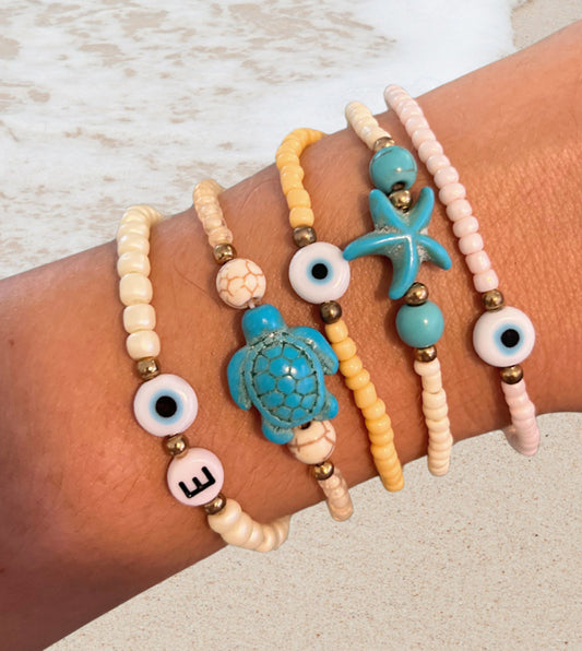 White Evil Eye Bracelet