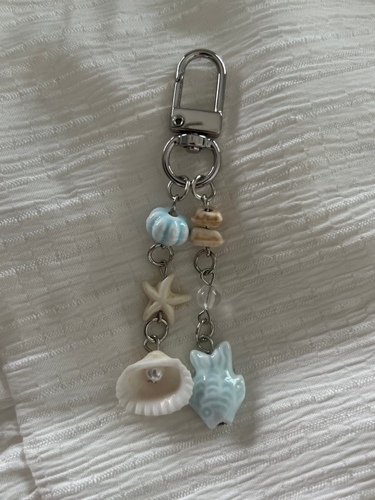 Beach Blue Bag Charm