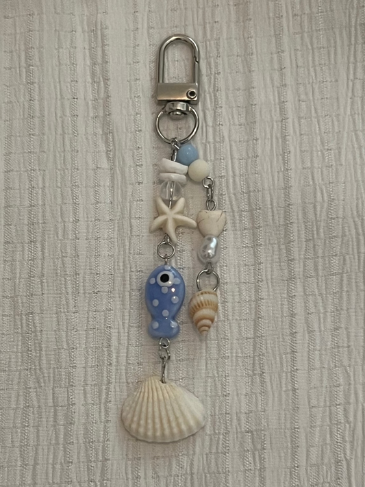 Blue Fish Bag Charm