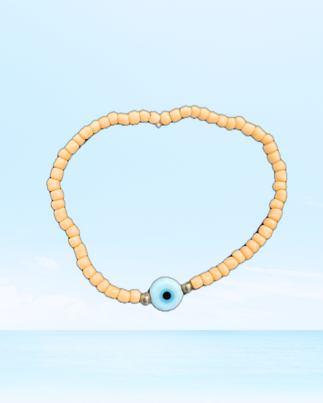 Orange Evil Eye Bracelet