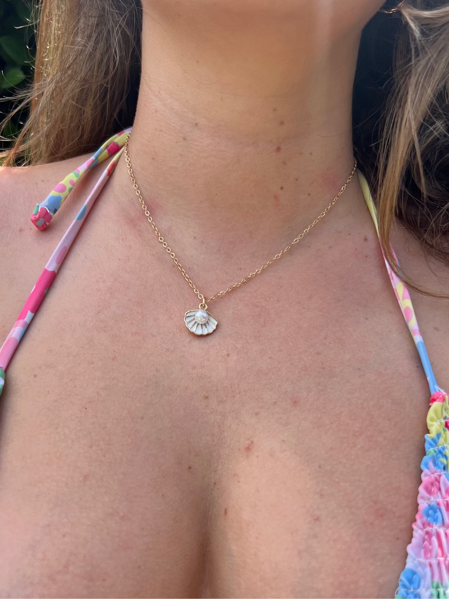 Seashell & Pearl Necklace