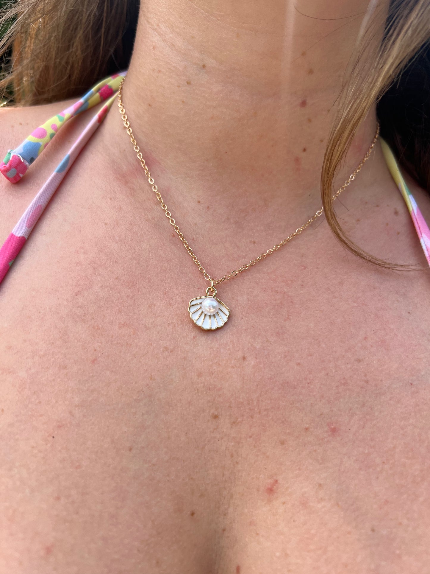 Seashell & Pearl Necklace