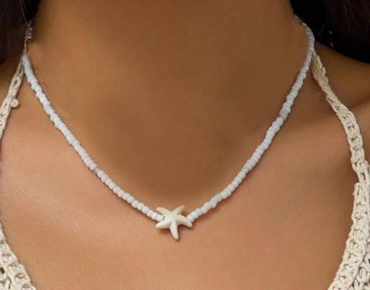Beaded Starfish Necklace