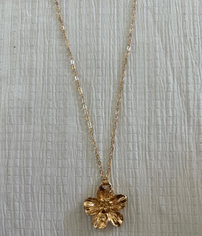 All-Gold Flower Necklace