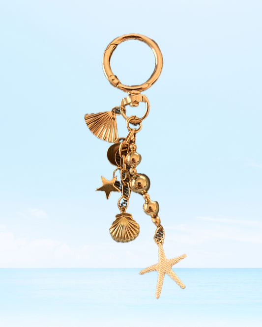 All Gold Beach Charm Chain