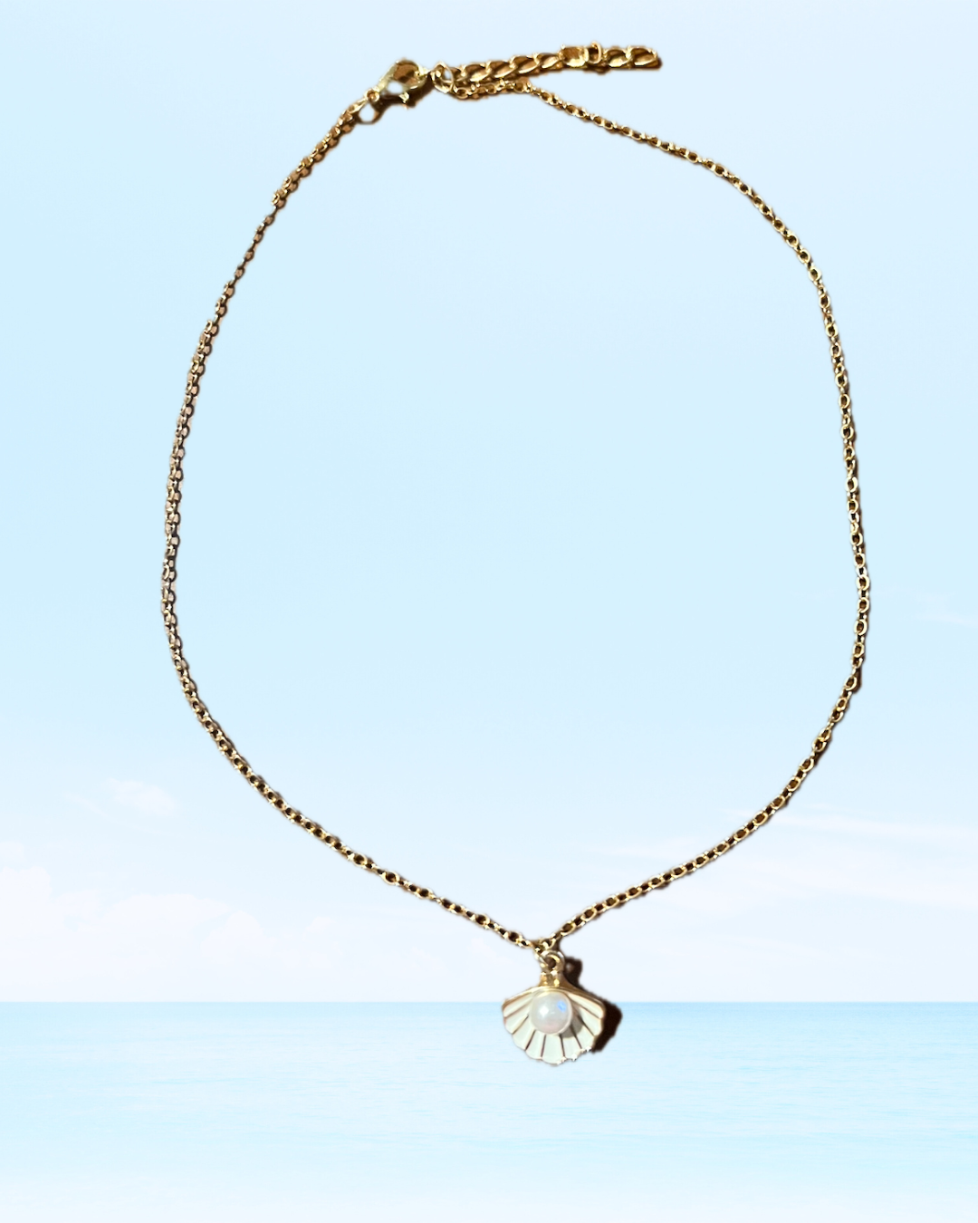Seashell & Pearl Necklace