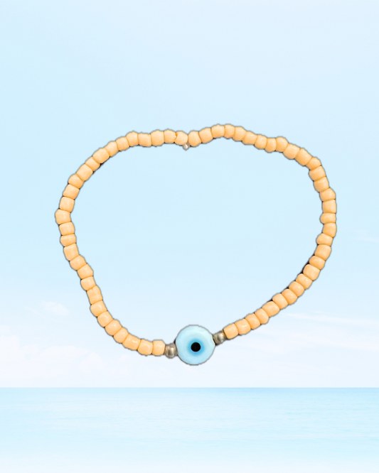 Orange Evil Eye Bracelet
