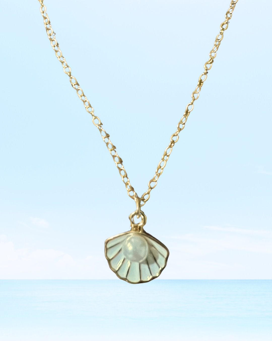 Seashell & Pearl Necklace